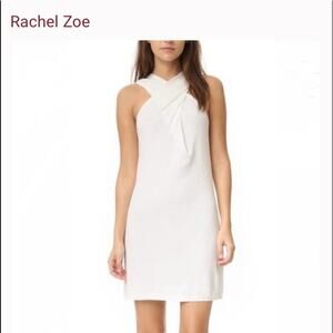 Rachel Zoe New York Ecru cross cross front sheath dress Size 0 NWT